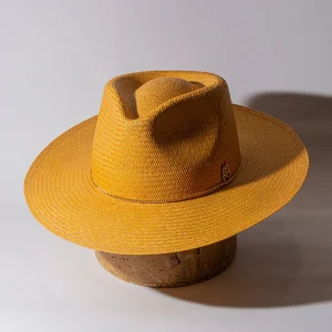 Sombrero Fedora Mostaza - Panama Hat