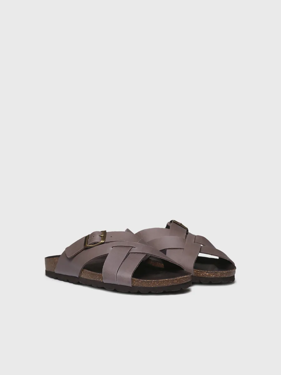 Sandalias de hombre de piel con tiras cruzadas | GALATSI-PE - Imagen 3