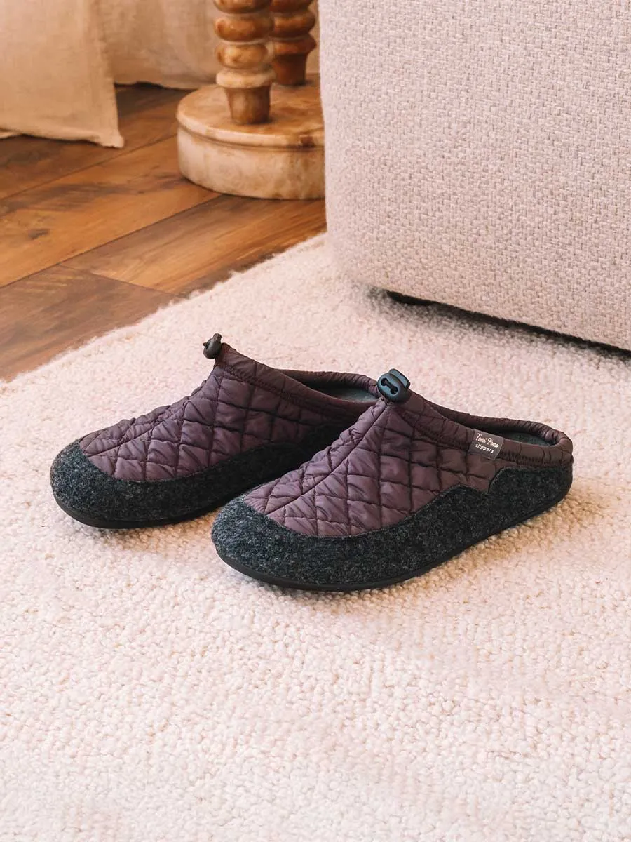Zapatilla tipo zueco de hombre en tejido acolchado y fieltro | NADIR-UM - Imagen 2