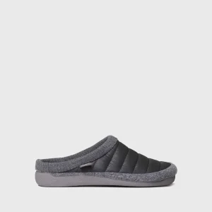 Zapatilla de casa tipo zueco en tejido acolchado y fieltro | NIX-TK