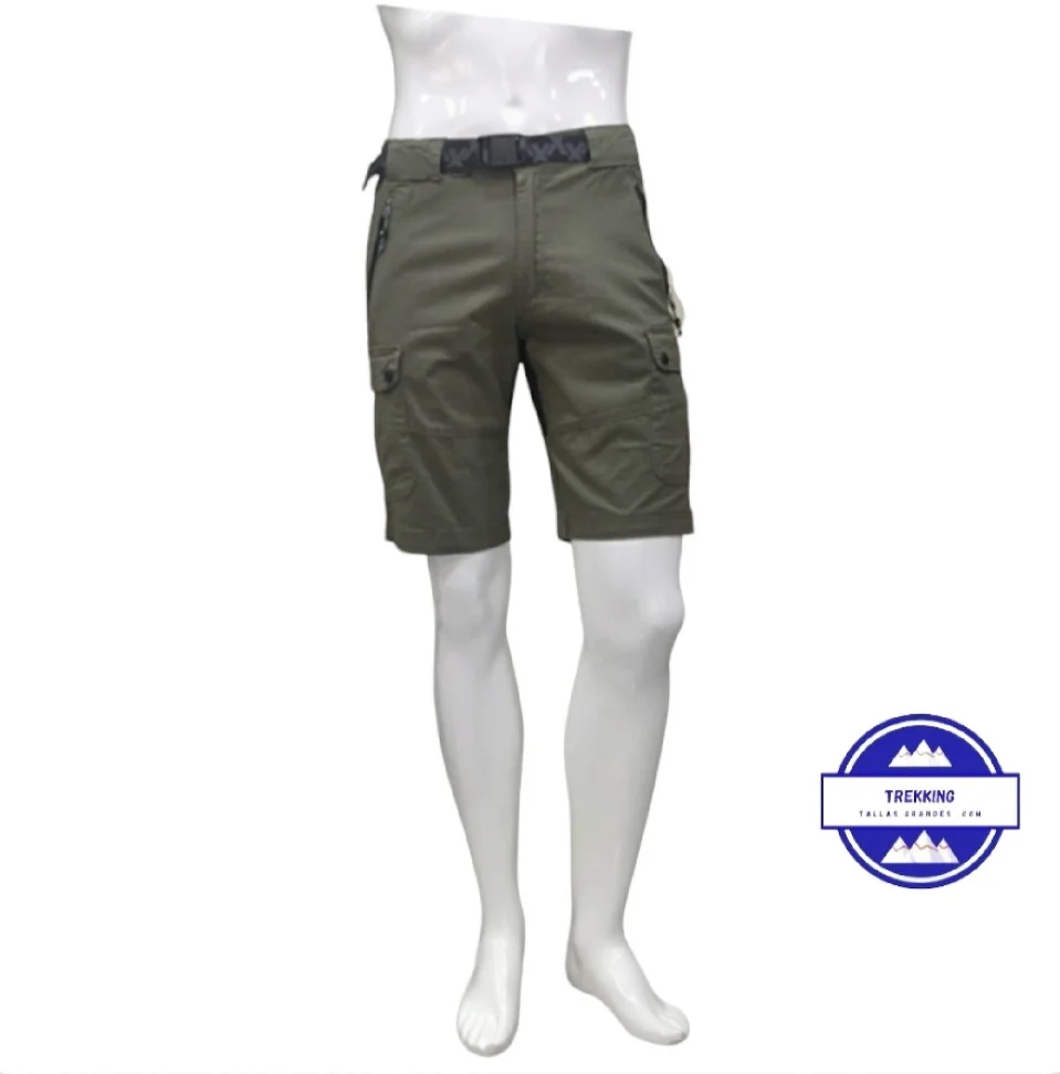 Pantalón corto trekking algodón hombre - Imagen 3