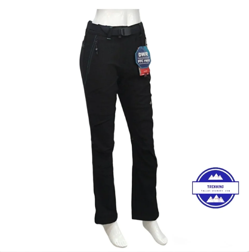 Pantalón trekking Alda negro invierno mujer - Imagen 2