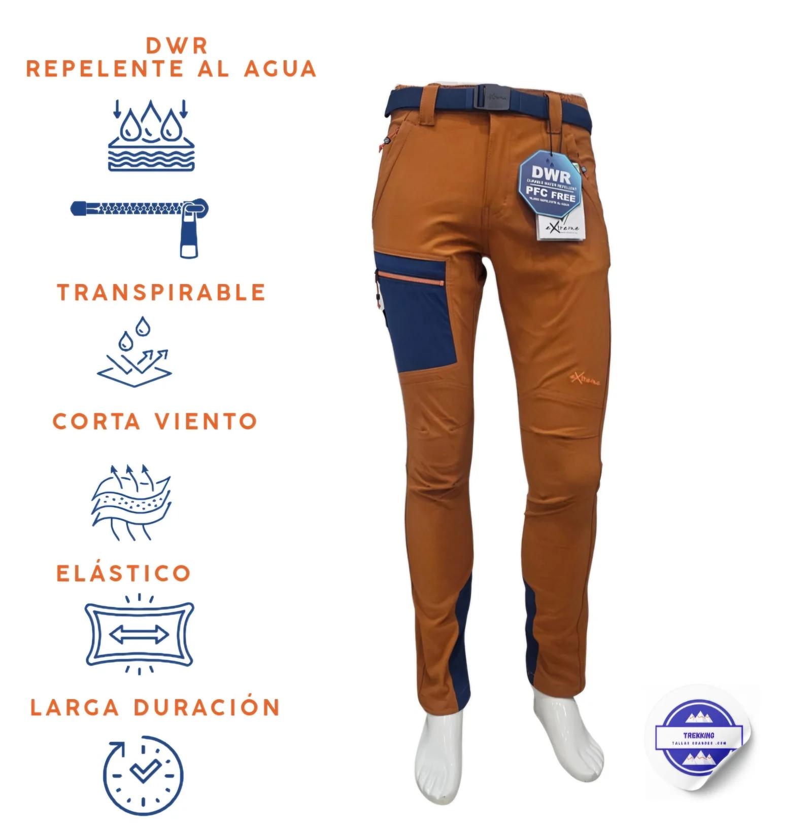 Pantalón Trekking invierno para Hombre – Modelo NAKED - Imagen 2