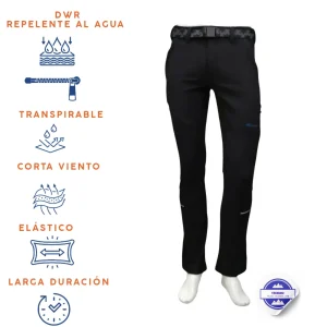 Pantalón trekking invierno softshell para hombre. Modelo TURNER