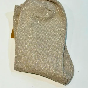 Calcetines de lurex 35/42 Dorado brillo plata