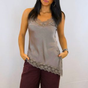 Top Lencero topo Puntilla Pico Lateral
